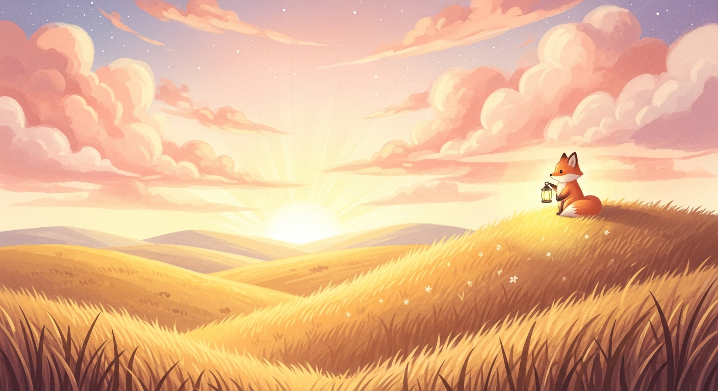 Little Lights landscape illustration